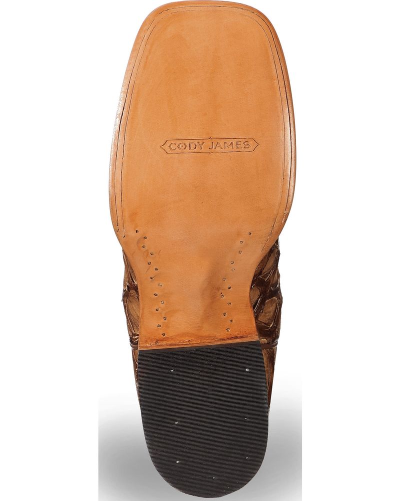 Cody James Men's Pirarucu Exotic Boots - Broad Square Toe