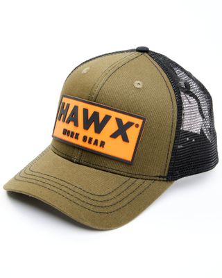 Hawx Men's Olive Logo Patch Mesh-Back Ball Cap