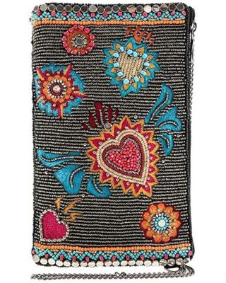Mary Frances Women's Flaming Hearts Cell Phone Pouch