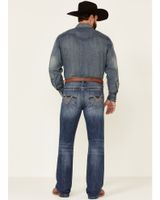Cody James Men's Bullock Dark Wash Stretch Slim Straight Jeans