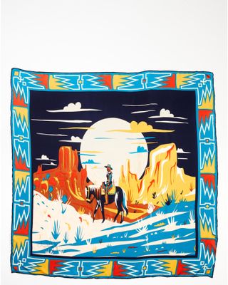 Idyllwind Women's Riverpoint Pass Turquoise Silk Scarf