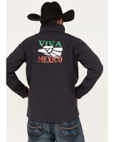 Cowboy Hardware Men's Viva Mexico Embroidered Zip-Front Softshell Jacket