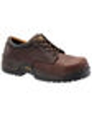 Carolina Men's Dark Brown ESD Oxford Shoe - Composite Toe