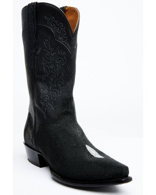 El Dorado Men's Exotic Stingray Skin Western Boots - Snip Toe