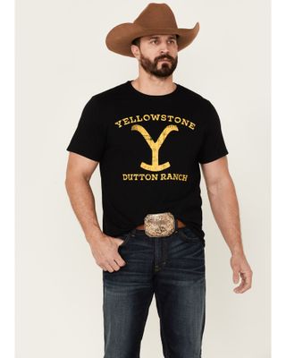 Changes Men's Yellowstone Dutton Ranch Logo Short Sleeve T-Shirt