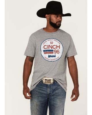 Cinch Men's Lead Don't Follow Logo Circle Graphic Short Sleeve T-Shirt