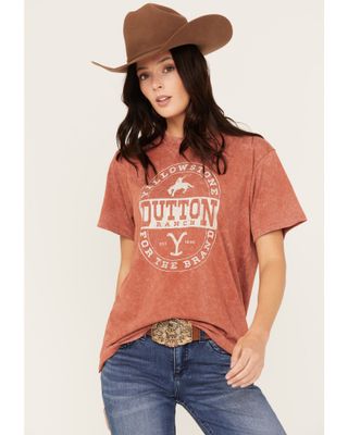 Changes Women's Mineral Wash For The Brand Yellowstone Short Sleeve Graphic Tee
