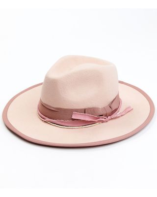 Shyanne Women's Rancher Tonal Ribbons & Beads Fedora Hat