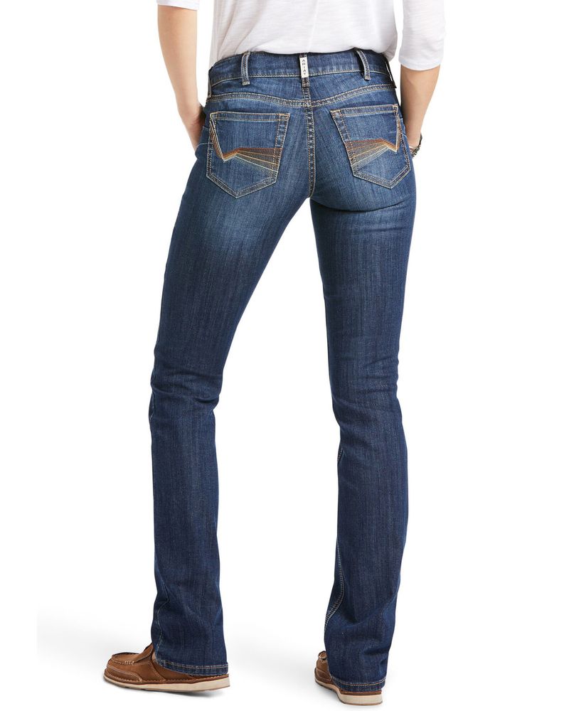 Ariat Women's R.E.A.L. Mid Rise Candace Straight Jean