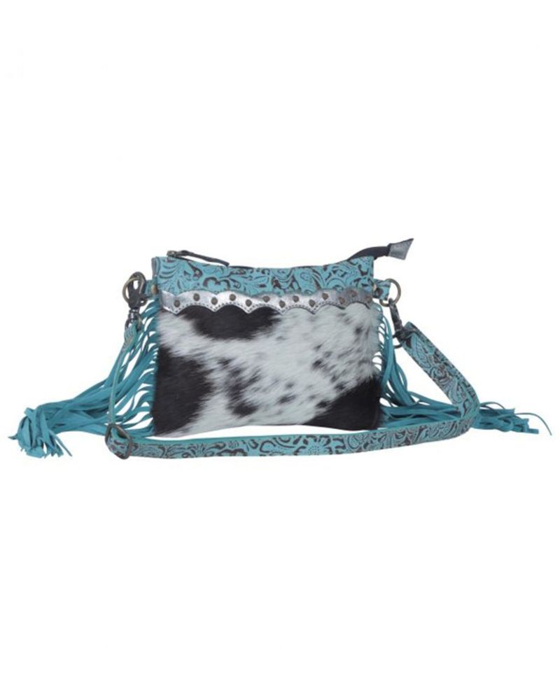 Myra Bag Women's Exotic Azure Leather & Hair-On Bag