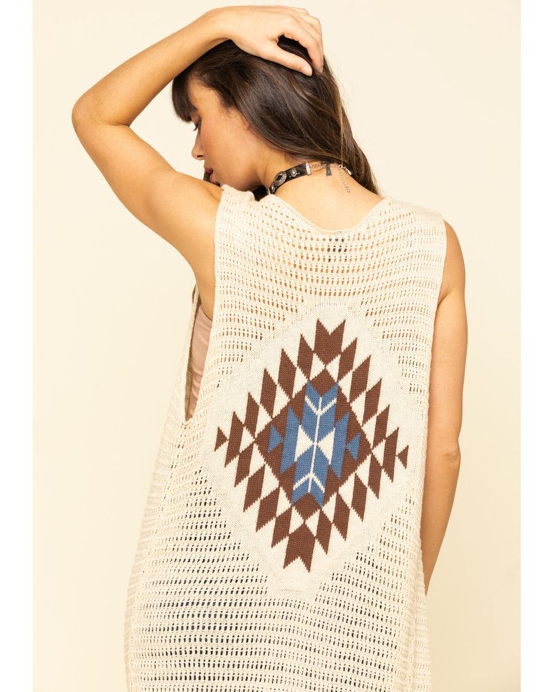 Stetson Women's Crochet Sweater Vest