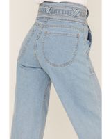 Lola Women's Light Wash High Rise Reese Wide Jeans