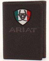 Ariat Men's Mexican Flag Trifold Wallet