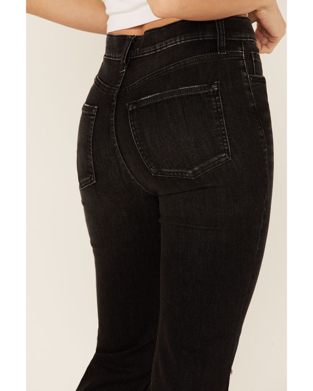 Sneak Peek Women's Distressed Knee Bootcut Jeans