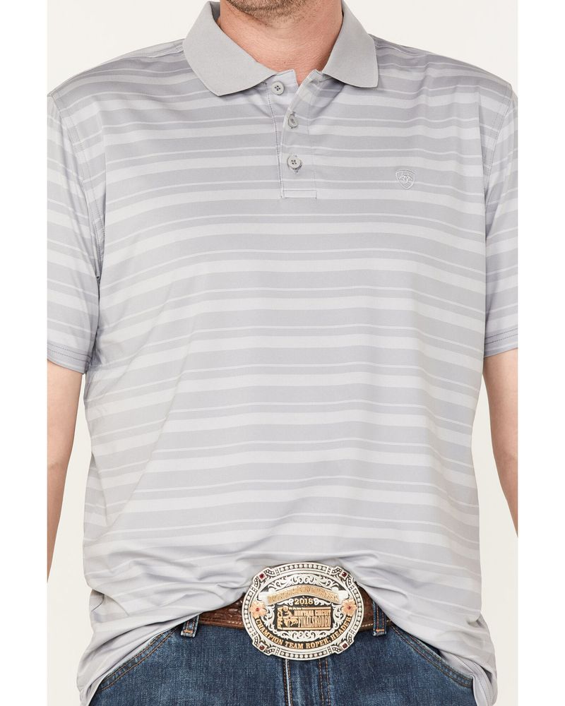 Ariat Men's Sleet Ombre Stripe Polo Shirt