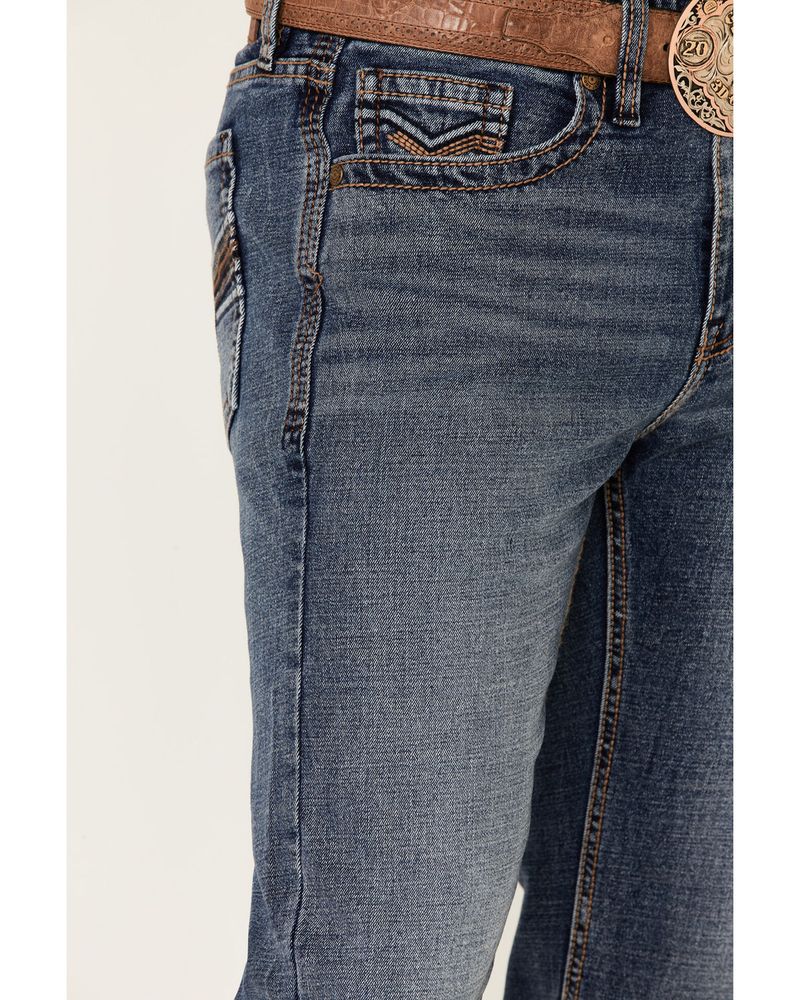 Cody James Men's Patriot Medium Wash Stretch Slim Straight Jeans
