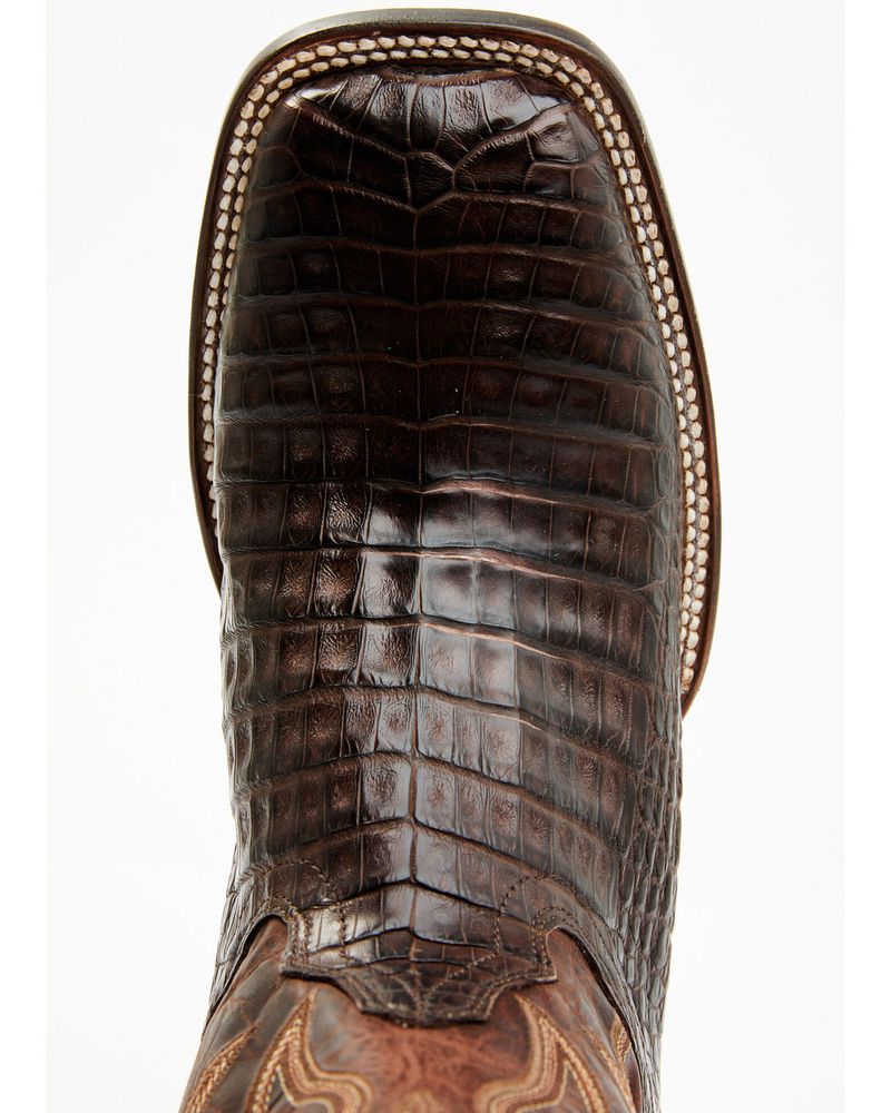 Men's Cody James Exotic Caiman Tail Western Boots - Broad Square Toe