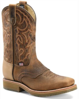 Double-H Men's Steel Square Toe Western Boots