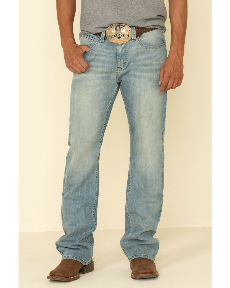 Cody James Men's Crupper Light Wash Stretch Slim Boot Jeans