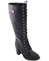 Milwaukee Leather Women's Lace To Toe Boots - Round Toe