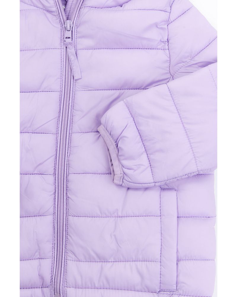 Girls' Reversible Sherpa Fleece Puffer Jacket