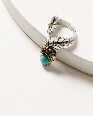 Shyanne Women's Wild Blossom Feather Ring