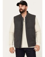 Brothers & Sons Men's Buffalo Check Wool Zip Vest