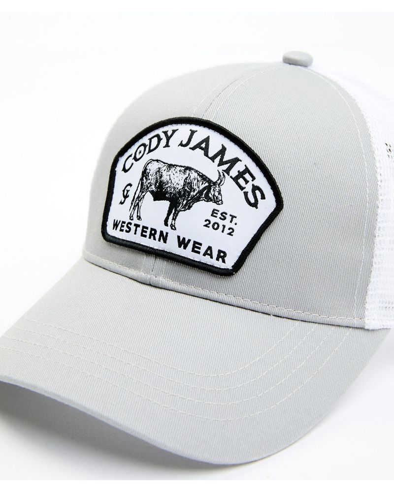Cody James Men's Cow Logo Patch Mesh-Back Ball Cap