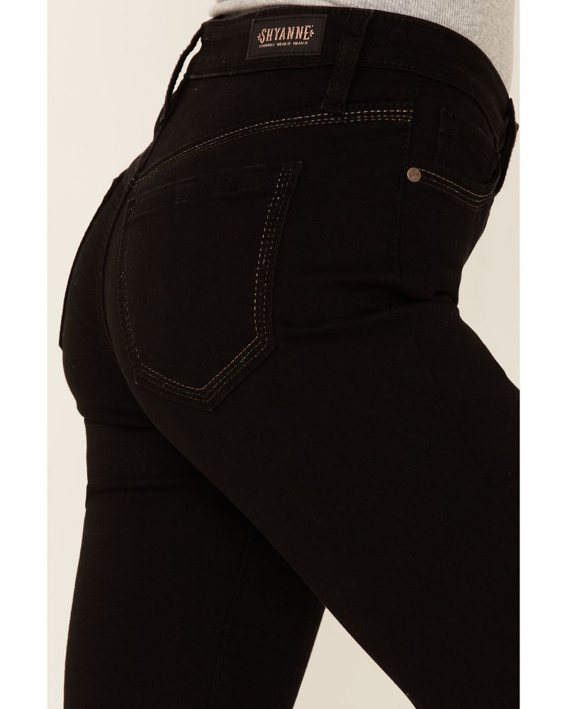 Shyanne Women's Medium Bootcut Embroidered Pocket Stretch Denim Jeans