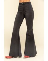 Free People Women's High Rise Dark Wash Just Float On Flare Jeans