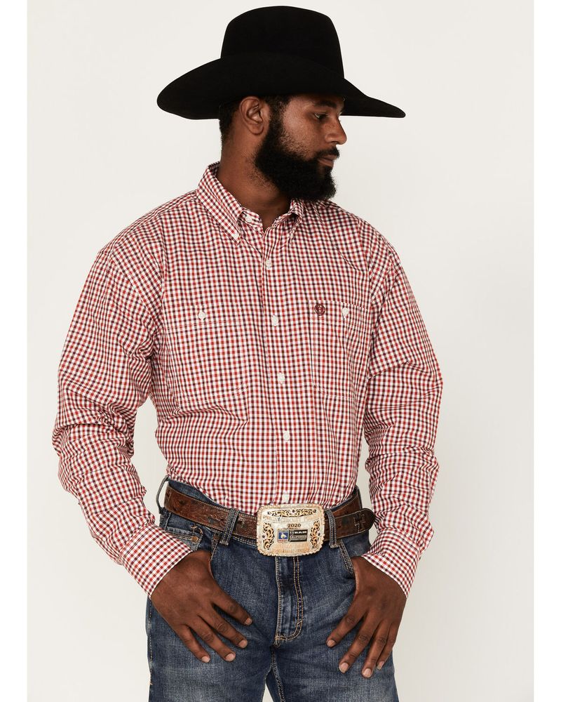 Wrangler George Strait by Wrangler Men's Long Sleeve Button Down Western  Shirt | Alexandria Mall