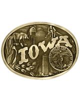 Montana Silversmiths Iowa State Heritage Attitude Belt Buckle