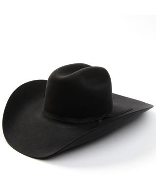 Serratelli Men's 5X Cattleman Two Ply Ribbon Band Felt Western Hat