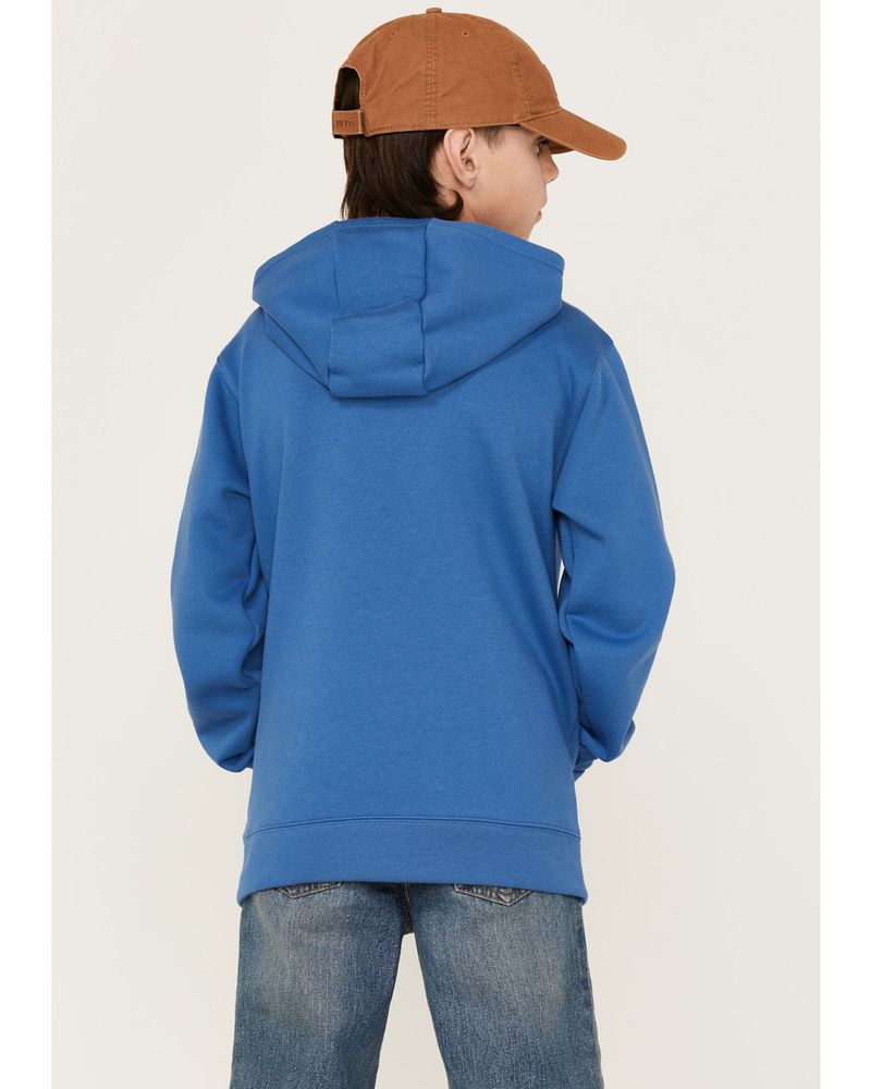 Carhartt Boys' Logo Graphic Long Sleeve Hooded Pullover Sweatshirt