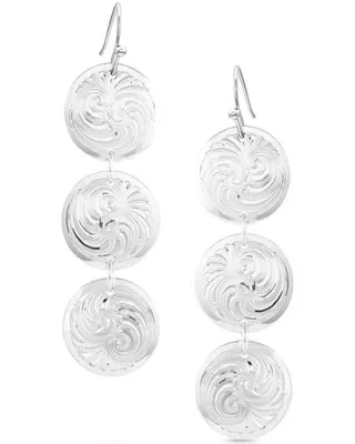 Montana Silversmiths Women's Triple Concho Dangle Earrings