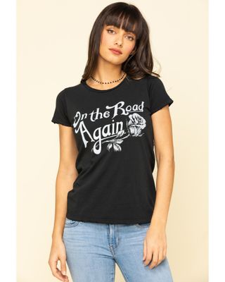 Bandit Brand Women's On The Road Again Graphic Short Sleeve Graphic Tee