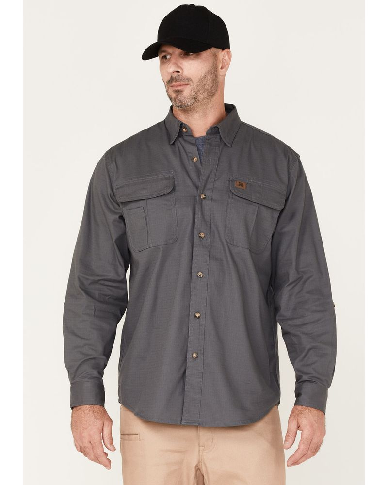 Wrangler Riggs Workwear Men's Long Sleeve Button Down Work Shirt | Pueblo  Mall