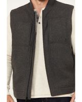 Brothers & Sons Men's Buffalo Check Wool Zip Vest