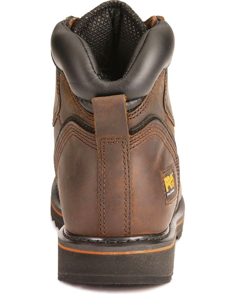 Timberland Men's Brown Pit Boss 6" Work Boots - Steel Toe