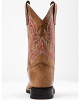 Shyanne Girls' Madison Faux Leather Western Boots - Square Toe