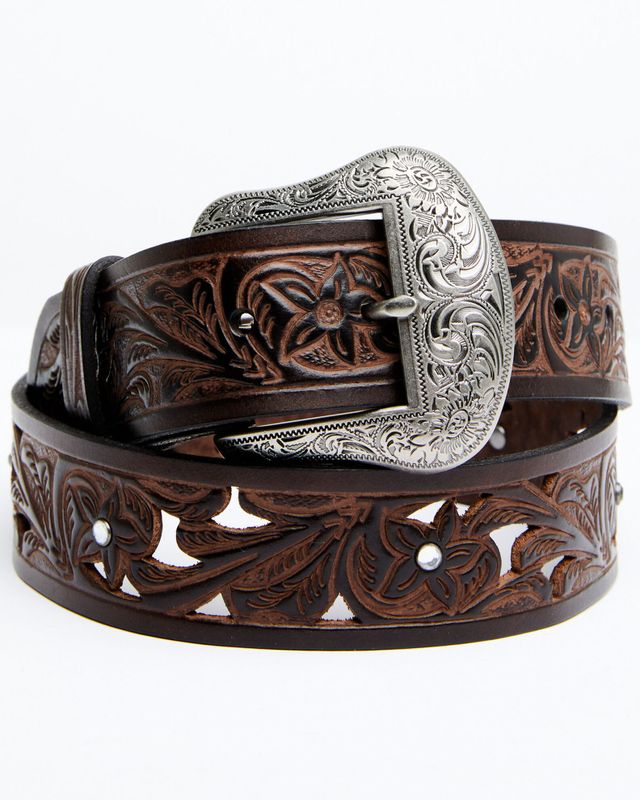 Ariat Women's Black Rhinestone Filigree Belt