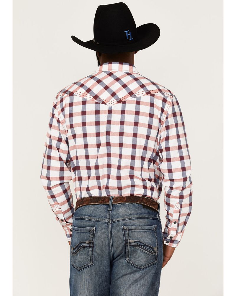 Cody James Men's Blue River Plaid Long Sleeve Snap Western Shirt