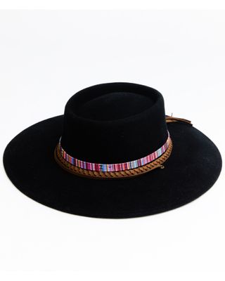 Shyanne Women's Black Mirandita Wool Felt Western Hat