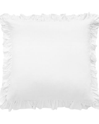 HiEnd Accents Washed Linen Ruffle Euro Sham