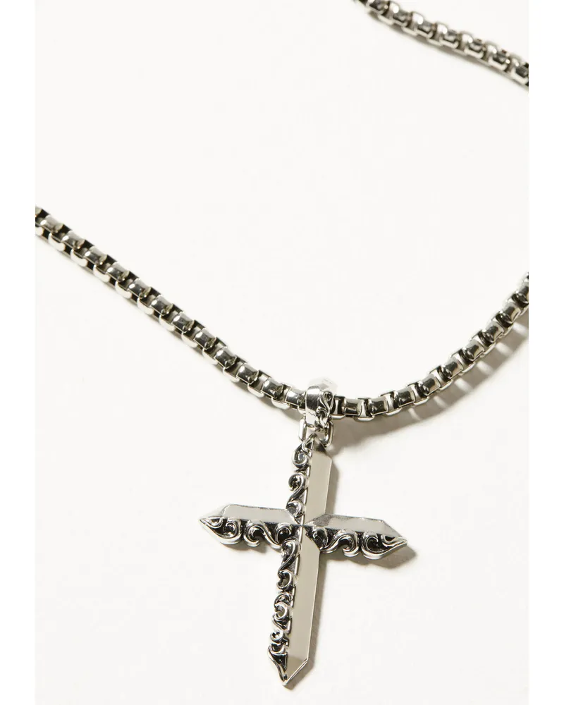 Moonshine Spirit Women's Scrolling Cross Necklace