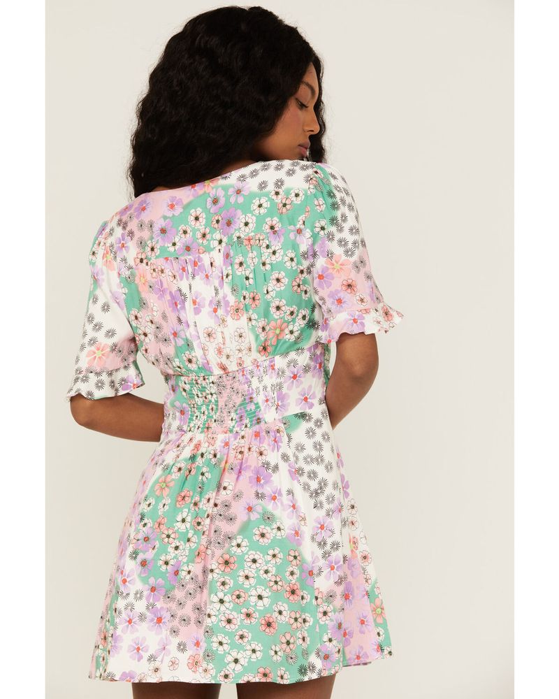 Bardot Elsie Floral Corset Mini Dress