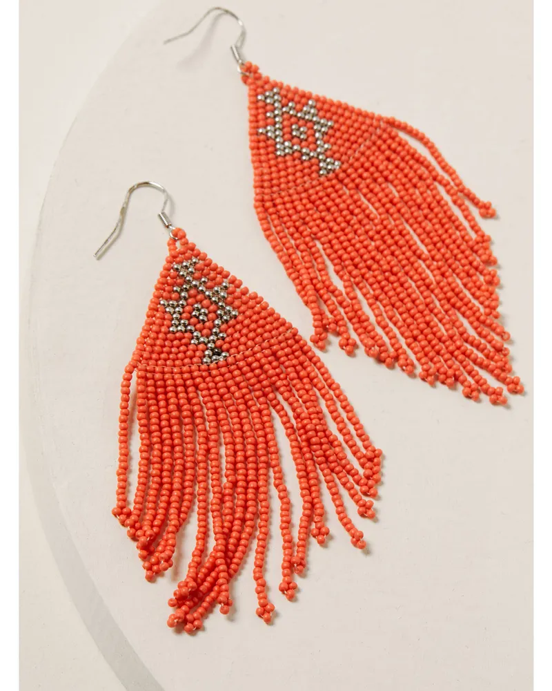 Idyllwind Women's Beaded You To It Coral Earrings
