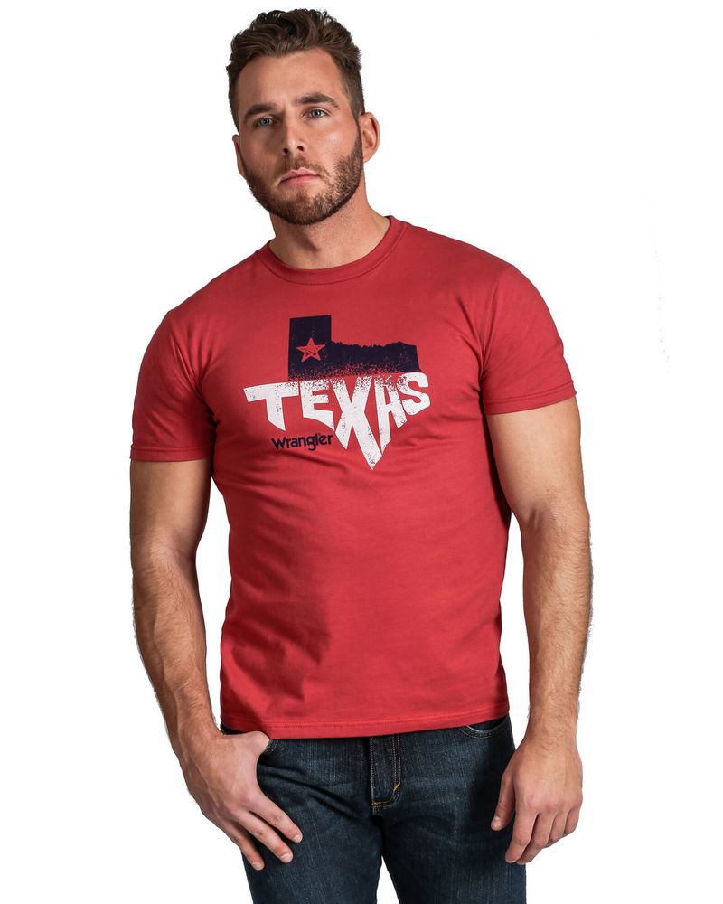 Wrangler Men's Southern Red Texas Rooted Graphic T-Shirt