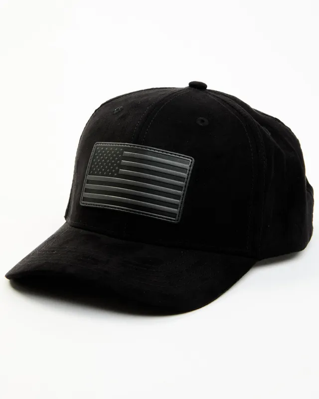 Cody James Men's American Flag Patch Suede Ball Cap at Mall of