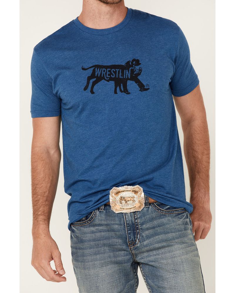 STS Ranchwear Men's Steer Wrestlin Graphic Short Sleeve T-Shirt